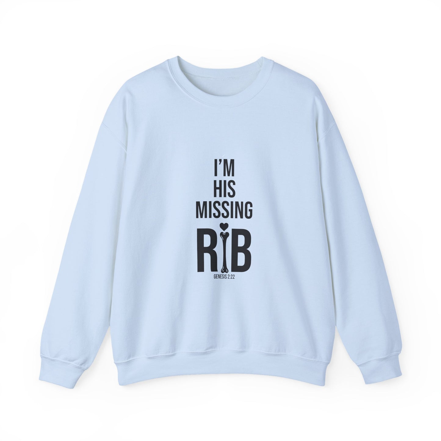 Unisex Crewneck Sweatshirt 'I am his missing rib'