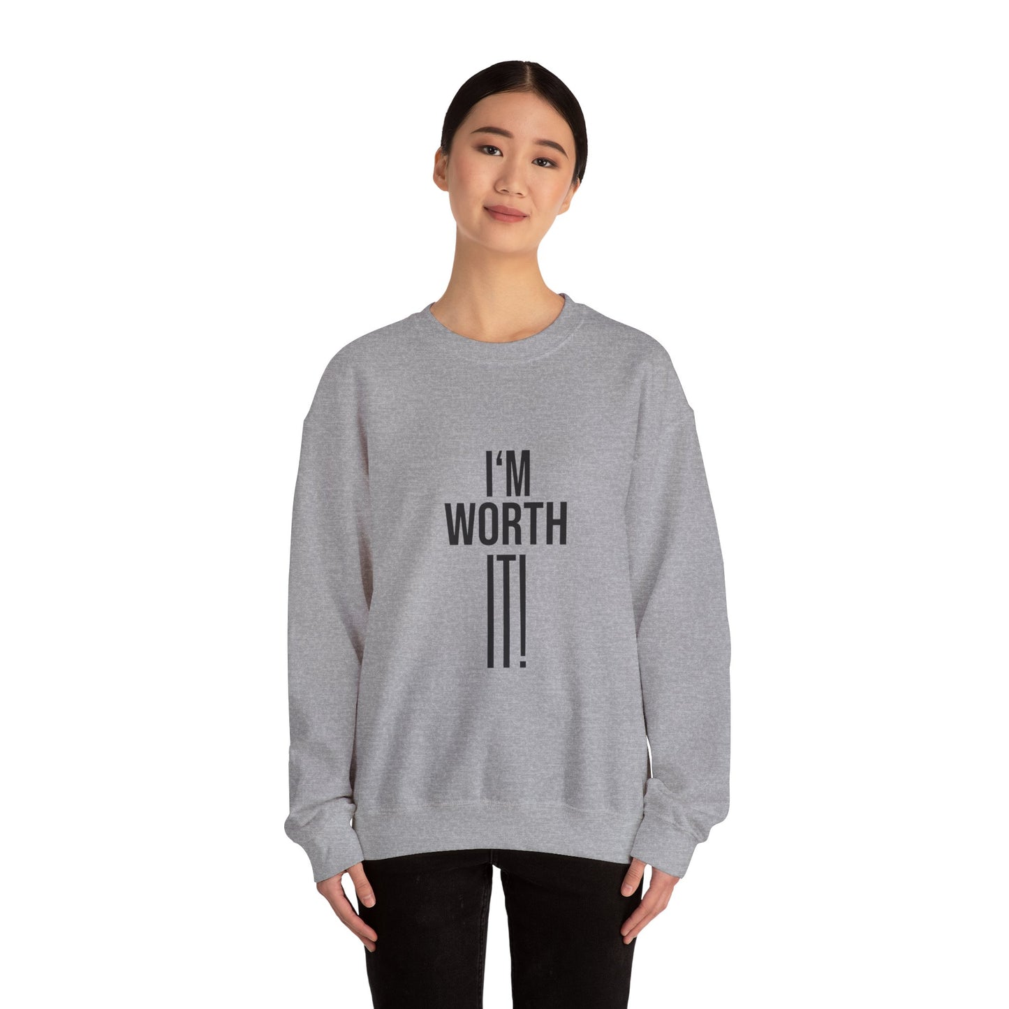 Unisex Crewneck Sweatshirt - 'I am Worth It'