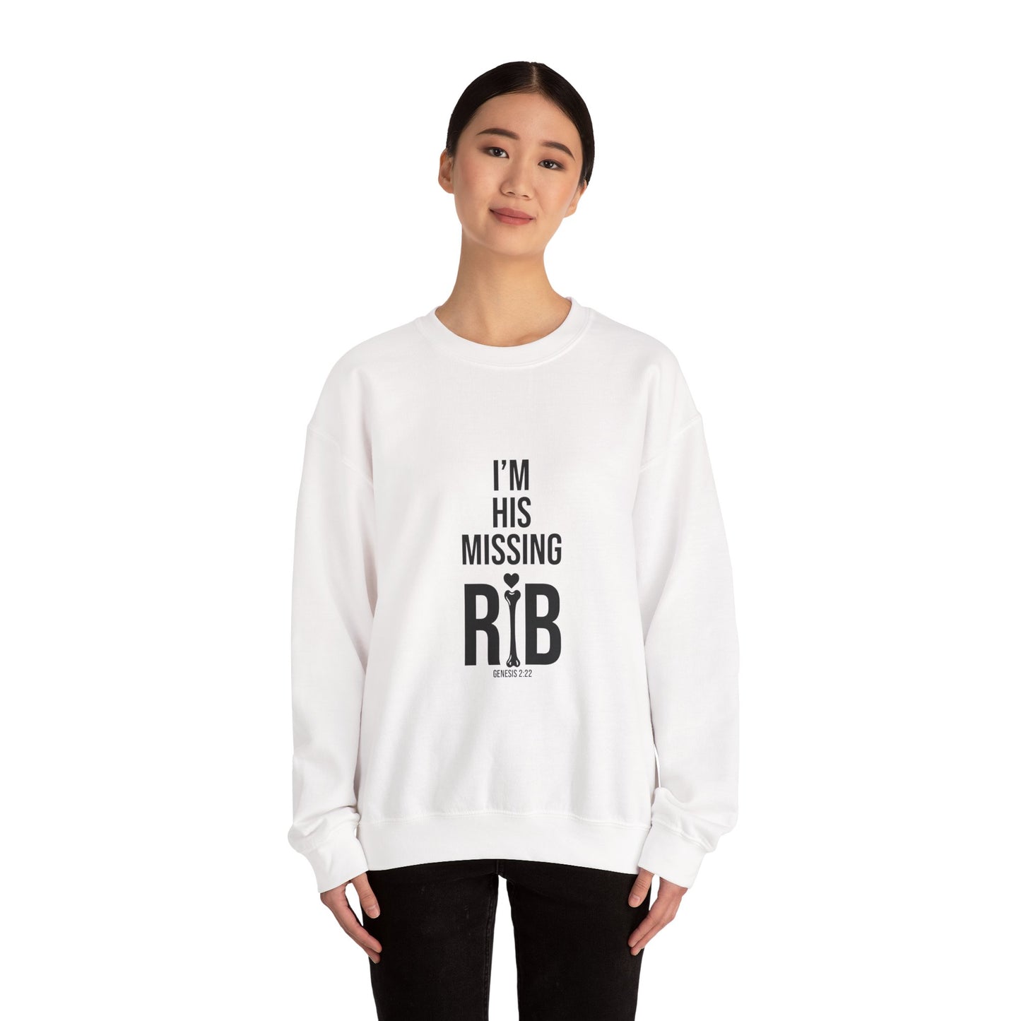 Unisex Crewneck Sweatshirt 'I am his missing rib'