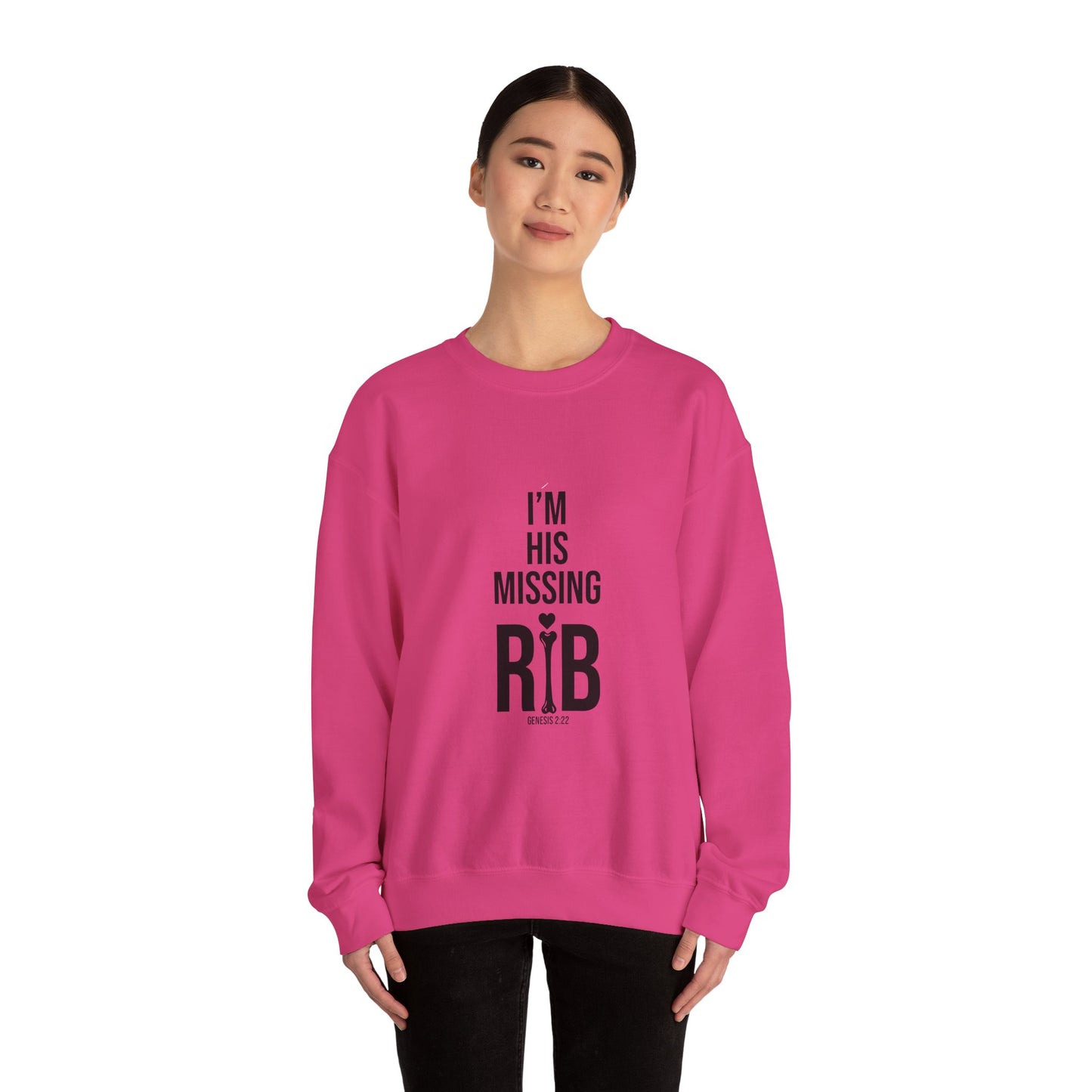 Unisex Crewneck Sweatshirt 'I am his missing rib'