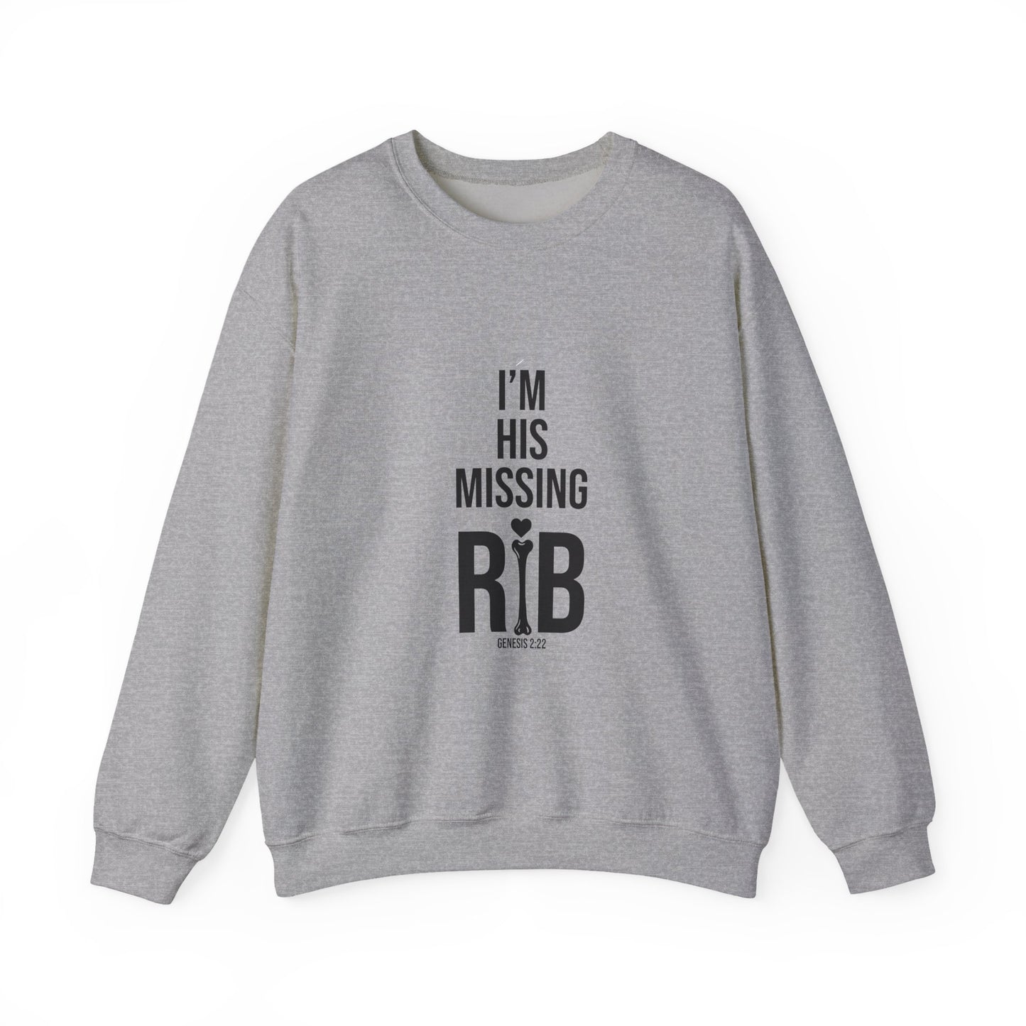 Unisex Crewneck Sweatshirt 'I am his missing rib'