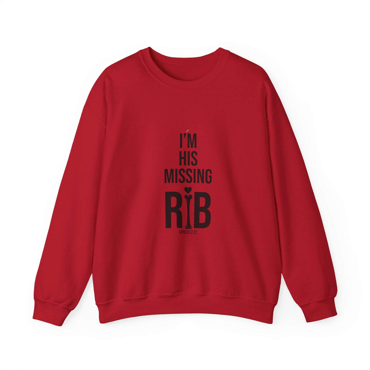 Unisex Crewneck Sweatshirt 'I am his missing rib'
