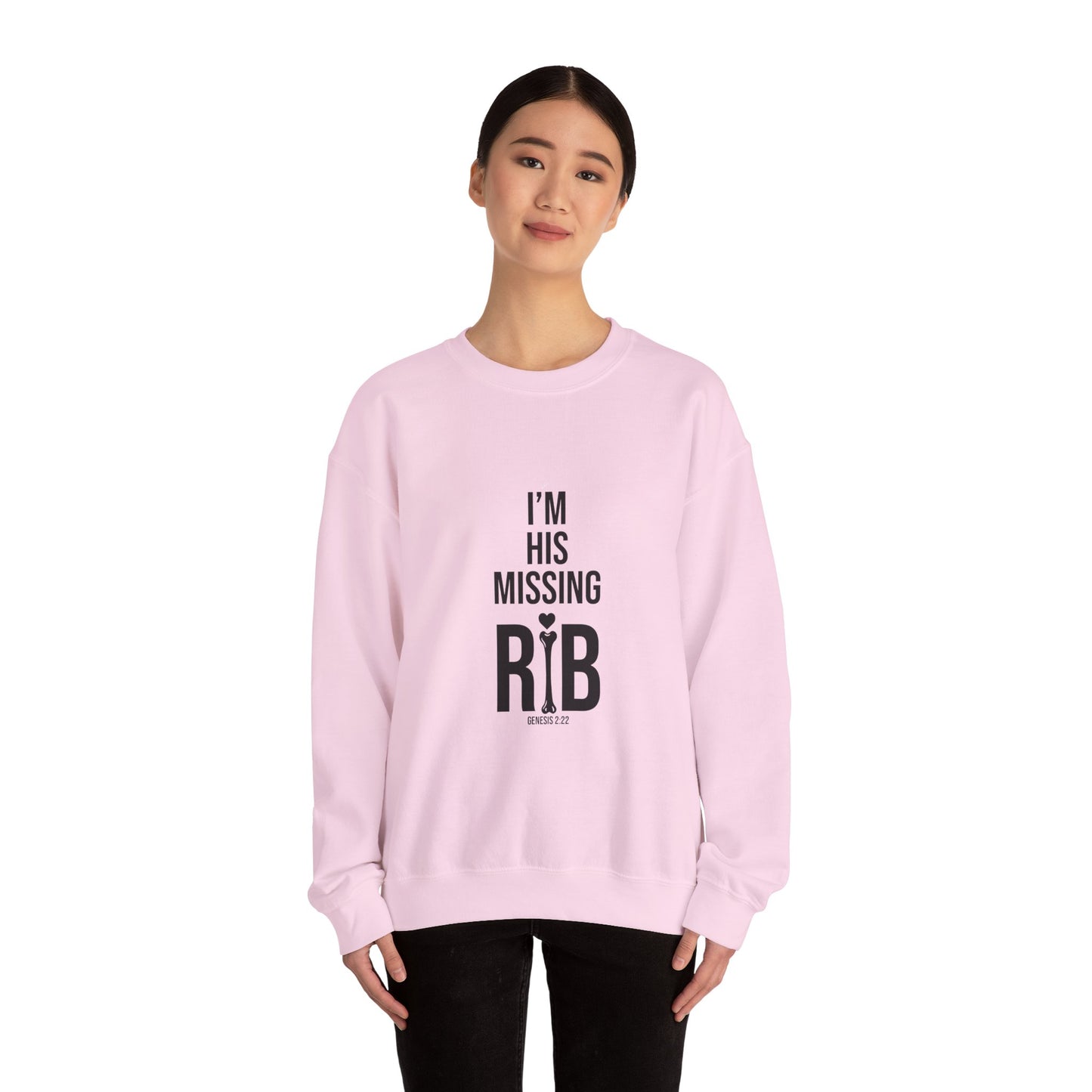 Unisex Crewneck Sweatshirt 'I am his missing rib'