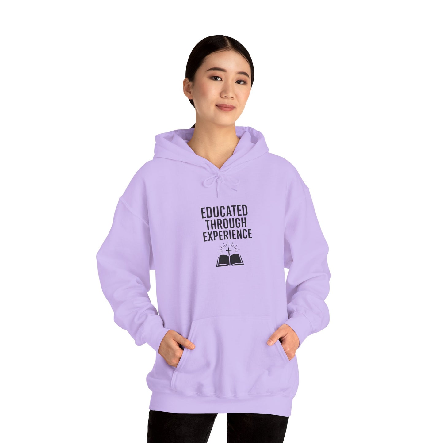 Heavy Blend Hooded Sweatshirt  'Educated Through Experience'