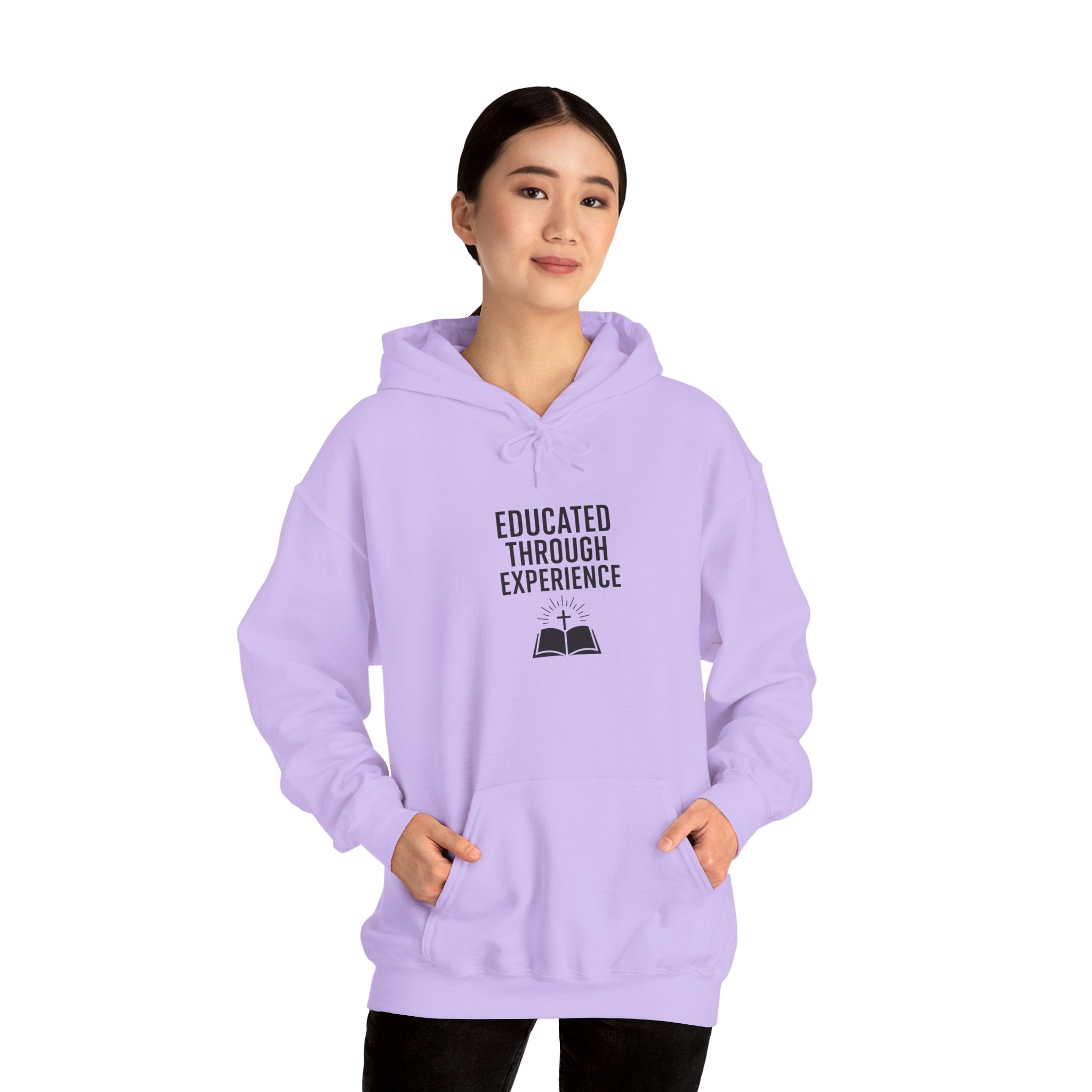 Heavy Blend Hooded Sweatshirt  'Educated Through Experience'