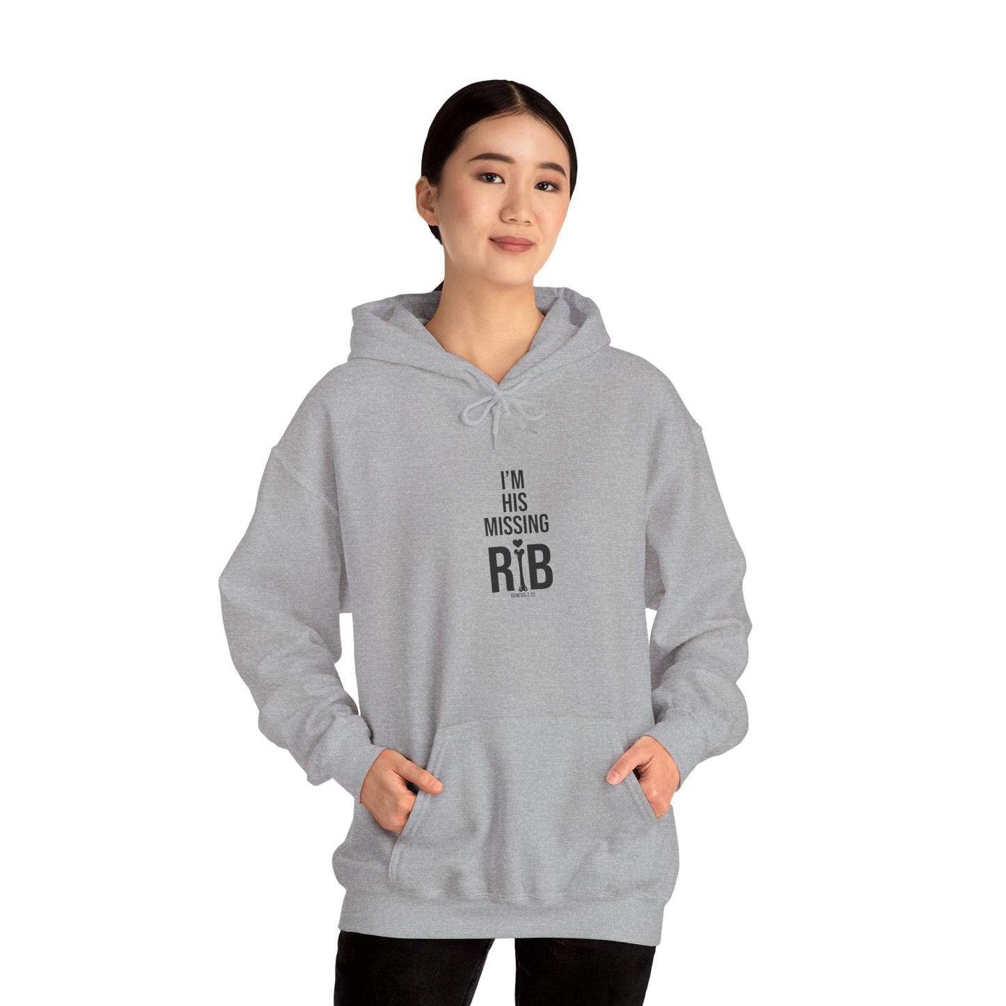 Heavy Blend Hooded Sweatshirt  'I'm his missing rib'
