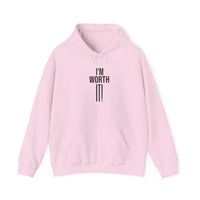 Heavy Blend Hooded Sweatshirt  'I am Worth It'