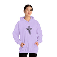 Heavy Blend Hooded Sweatshirt  'I am Worth It'