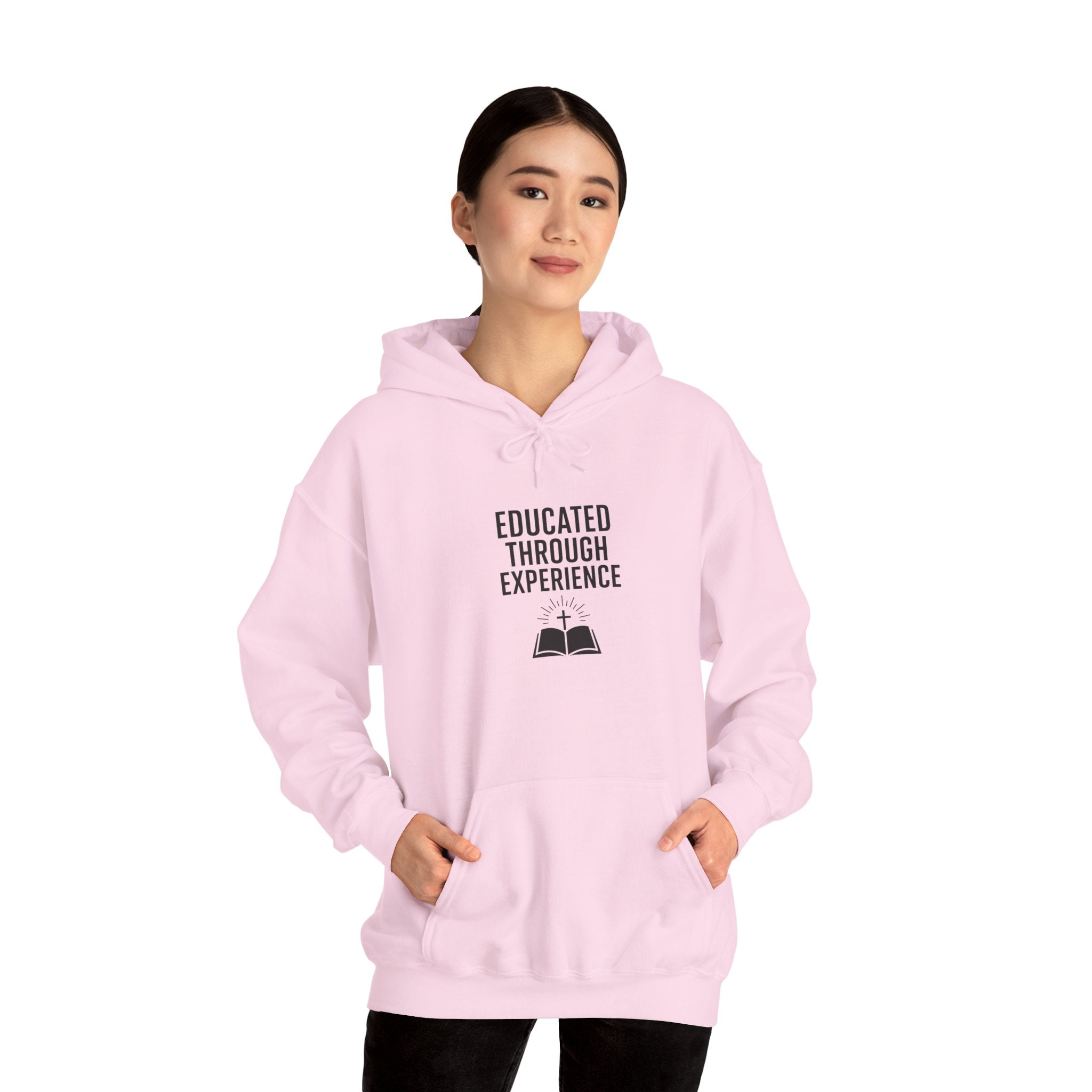 Heavy Blend Hooded Sweatshirt  'Educated Through Experience'