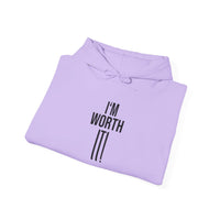 Heavy Blend Hooded Sweatshirt  'I am Worth It'