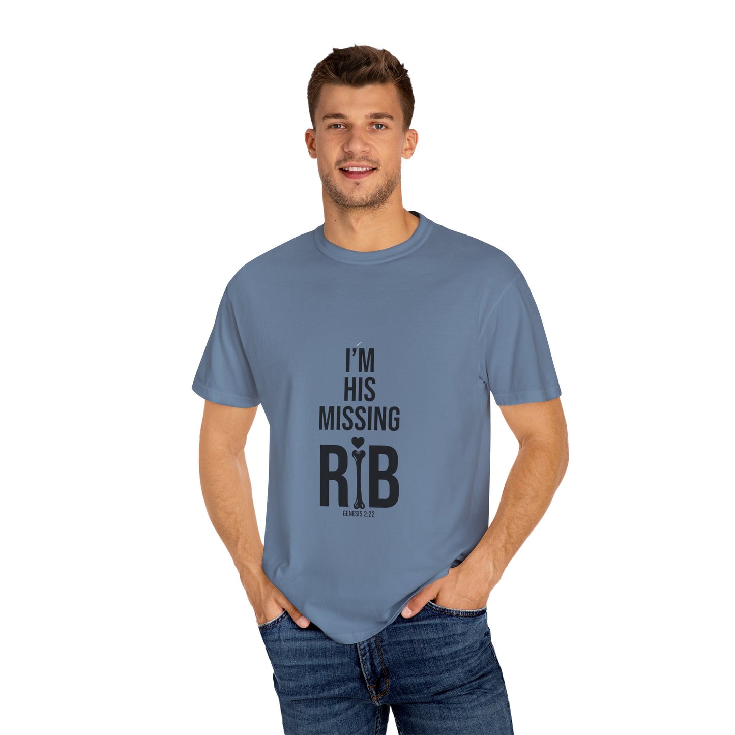 Unisex Motivational T-Shirt, 'I'm his missing rib'