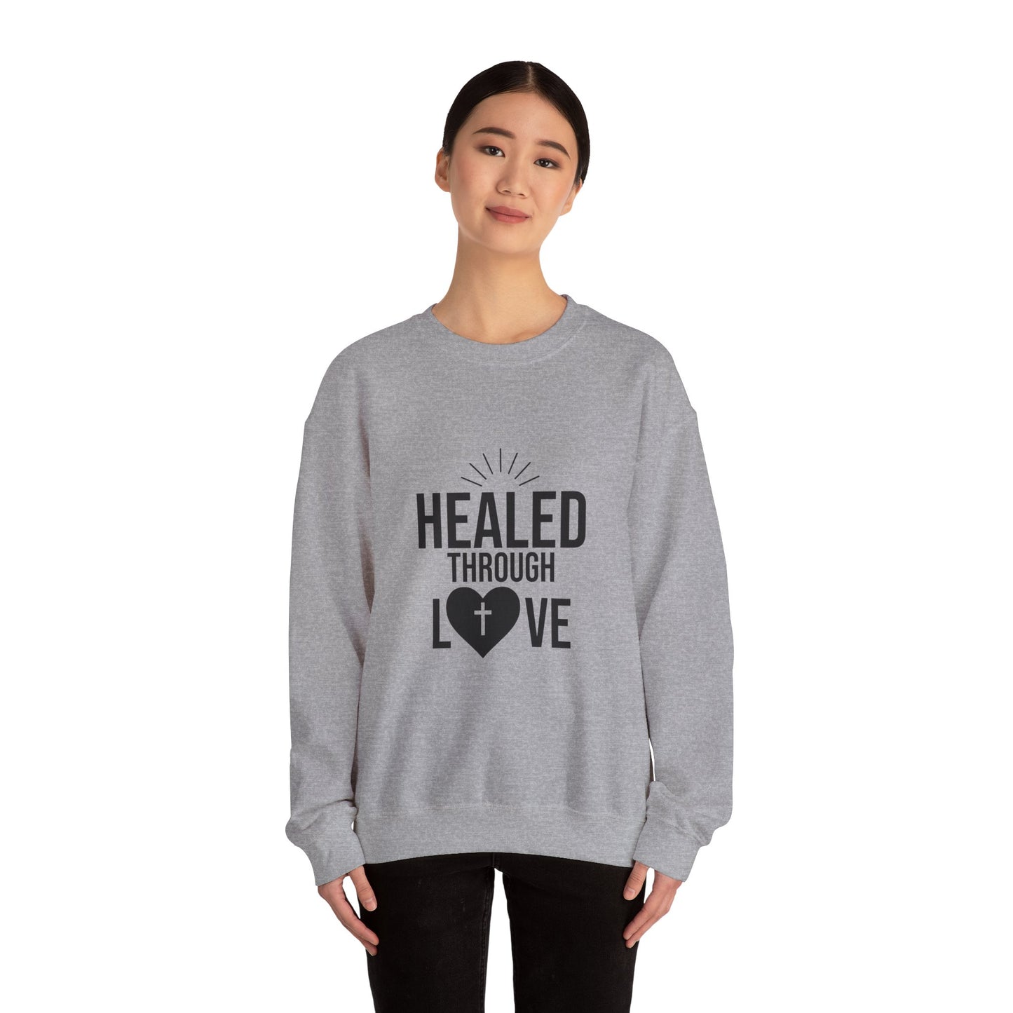 Unisex Crewneck Sweatshirt - 'Healed Through Love'