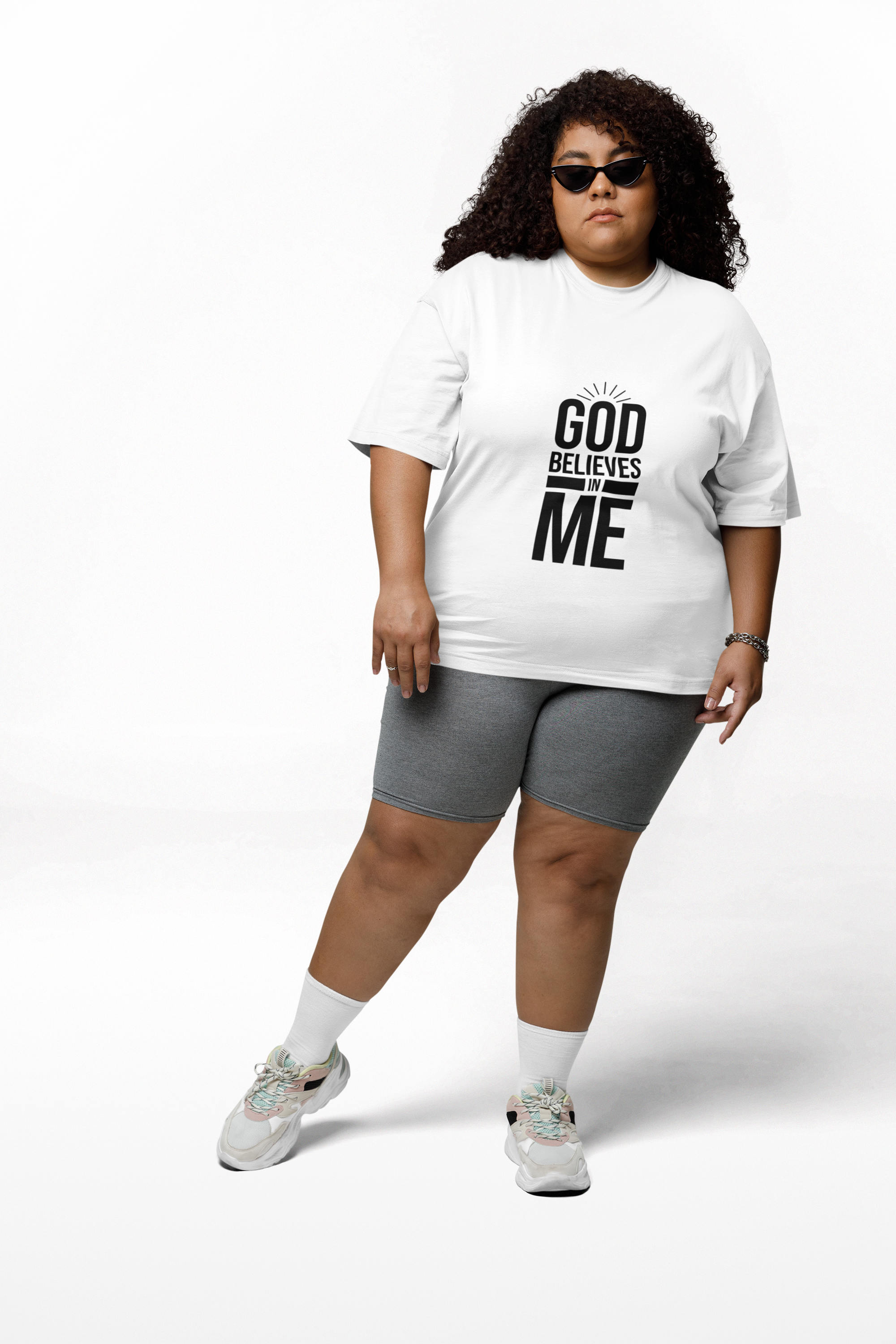 Unisex T-Shirt 'God Believes in Me'