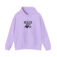 Heavy Blend Hooded Sweatshirt  'Healed Through Love'