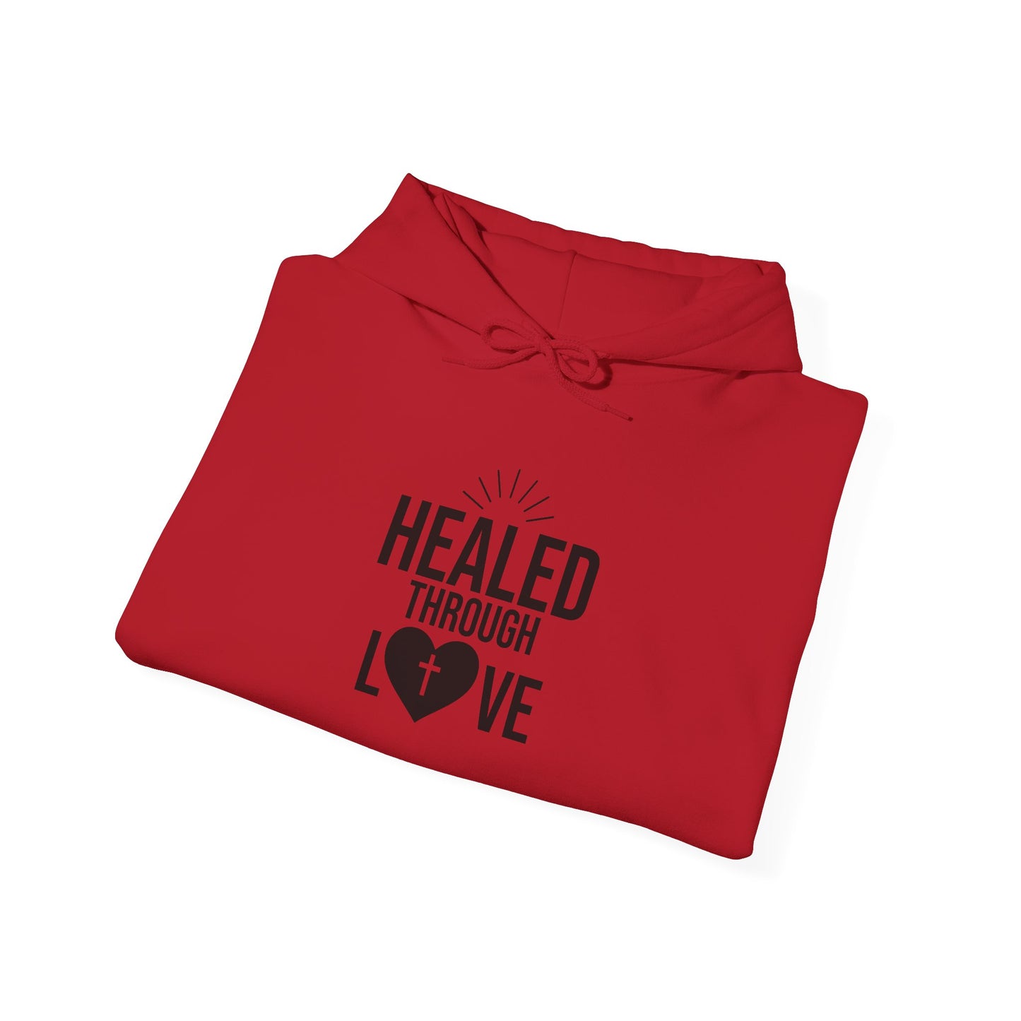 Heavy Blend Hooded Sweatshirt  'Healed Through Love'