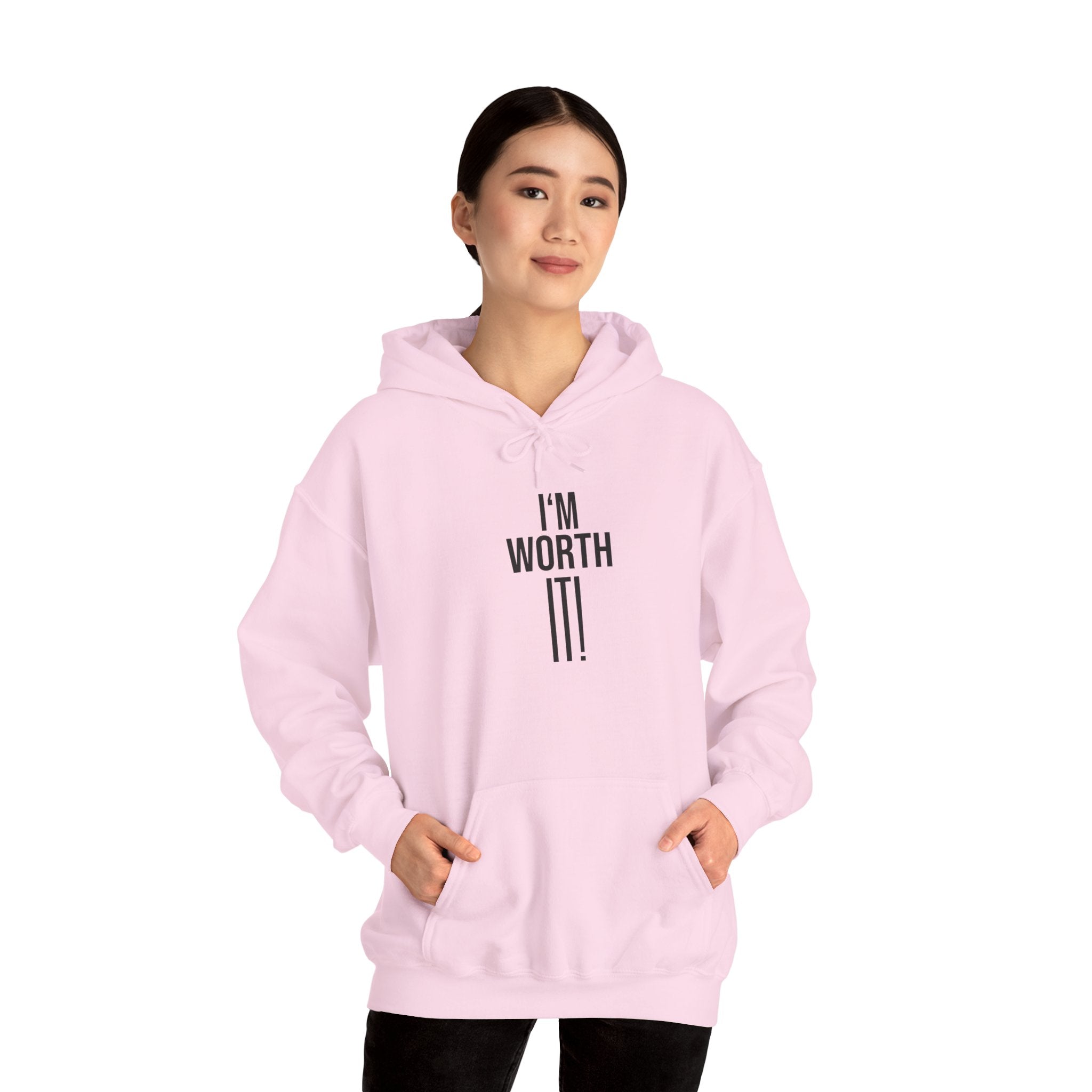 Heavy Blend Hooded Sweatshirt  'I am Worth It'