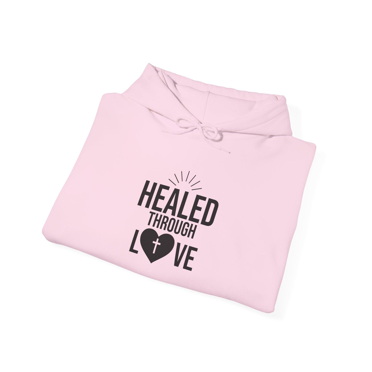 Heavy Blend Hooded Sweatshirt  'Healed Through Love'