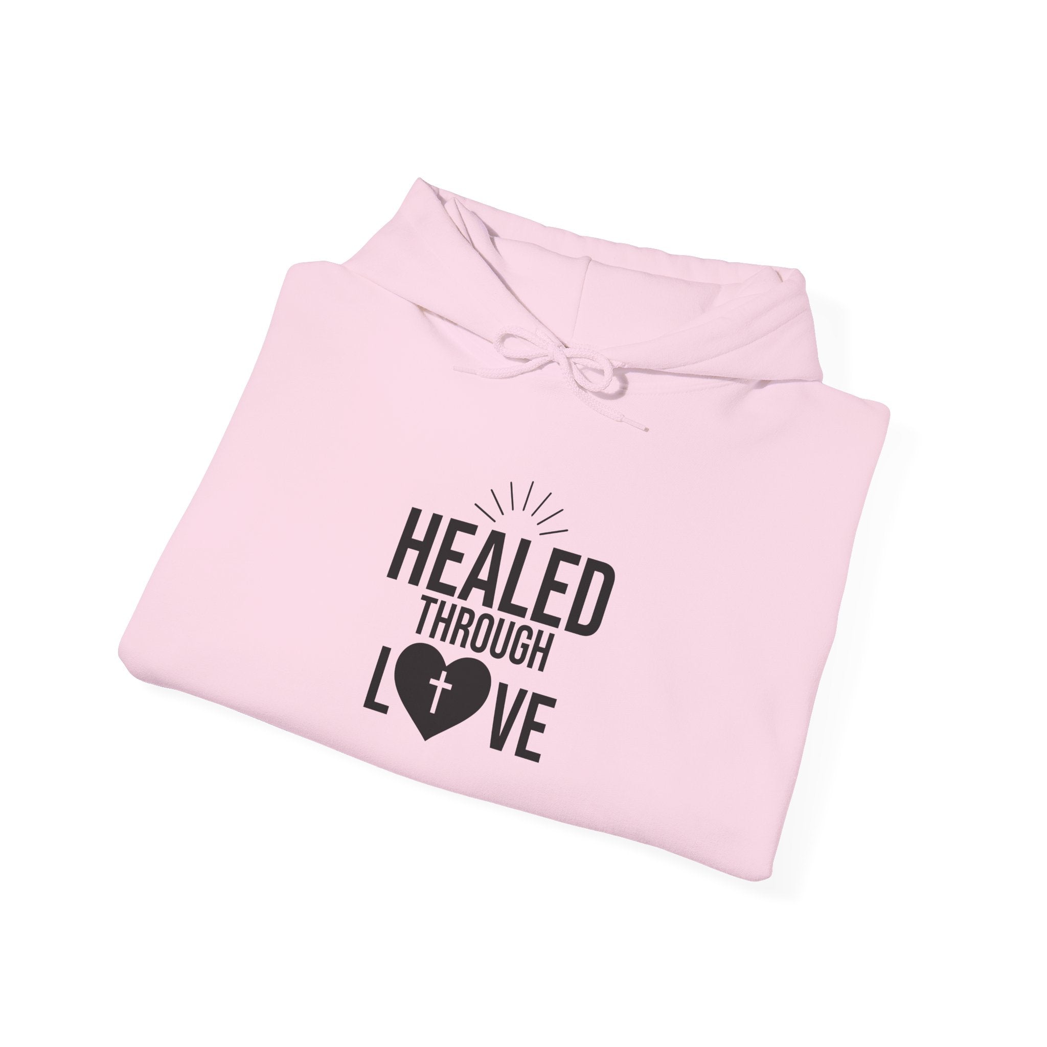 Heavy Blend Hooded Sweatshirt  'Healed Through Love'