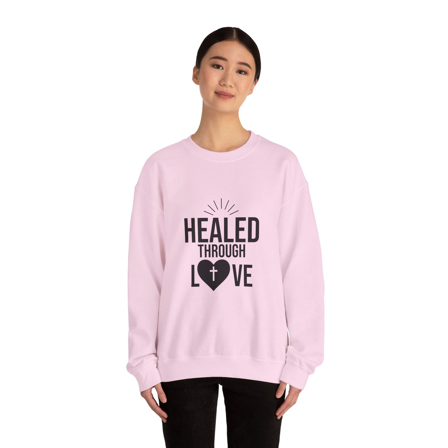 Unisex Crewneck Sweatshirt - 'Healed Through Love'