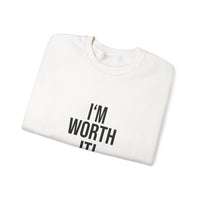 Unisex Crewneck Sweatshirt - 'I am Worth It'