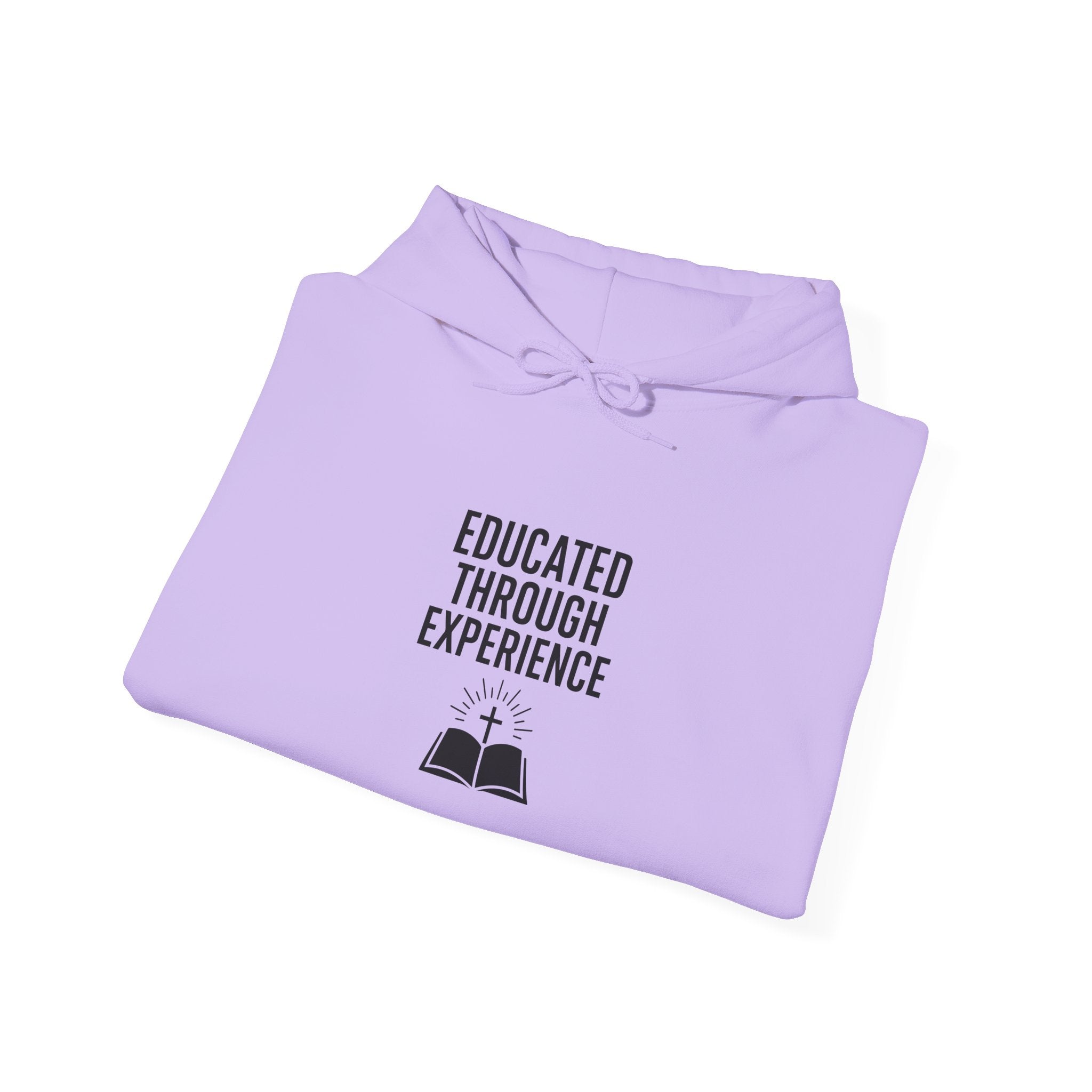 Heavy Blend Hooded Sweatshirt  'Educated Through Experience'