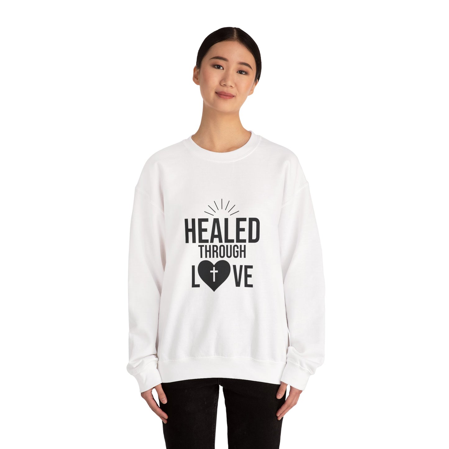 Unisex Crewneck Sweatshirt - 'Healed Through Love'