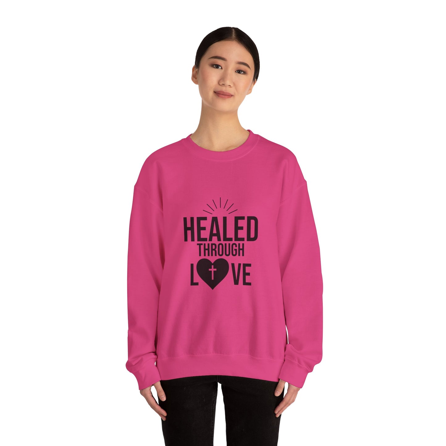 Unisex Crewneck Sweatshirt - 'Healed Through Love'