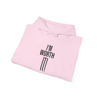 Heavy Blend Hooded Sweatshirt  'I am Worth It'