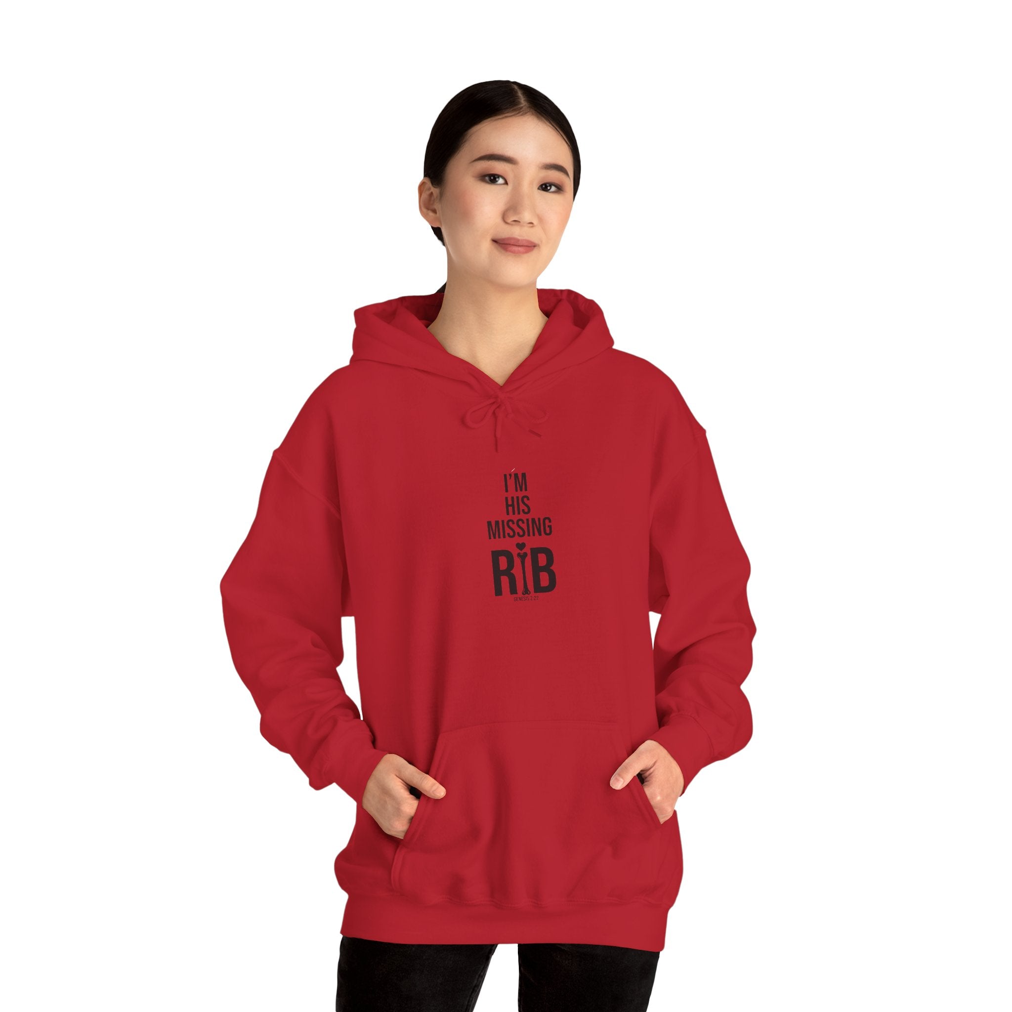 Heavy Blend Hooded Sweatshirt  'I'm his missing rib'
