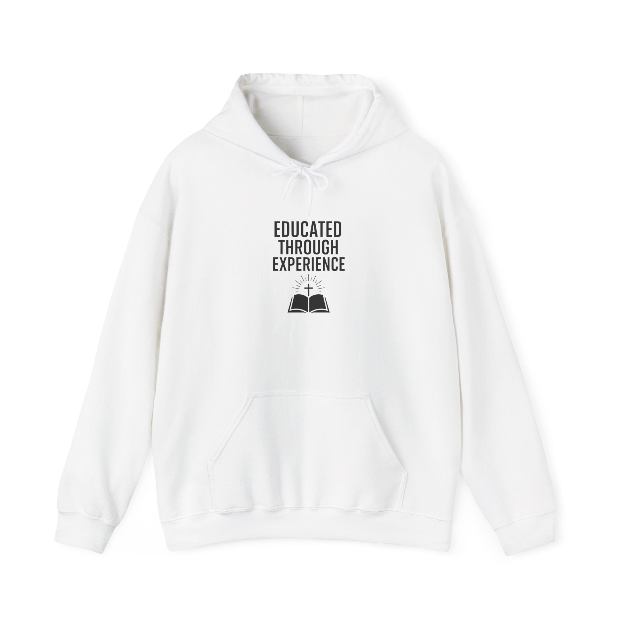 Heavy Blend Hooded Sweatshirt  'Educated Through Experience'