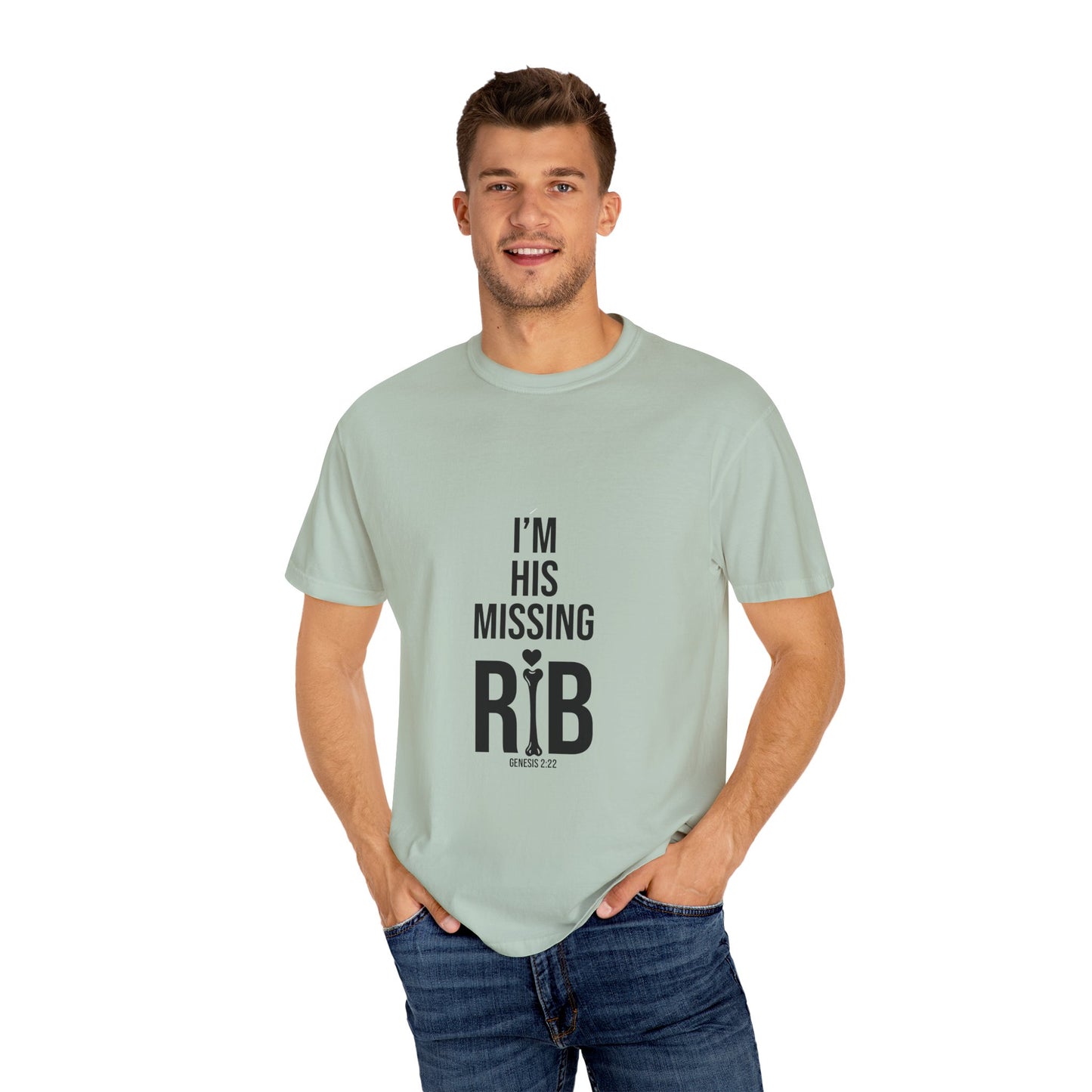 Unisex Motivational T-Shirt, 'I'm his missing rib'