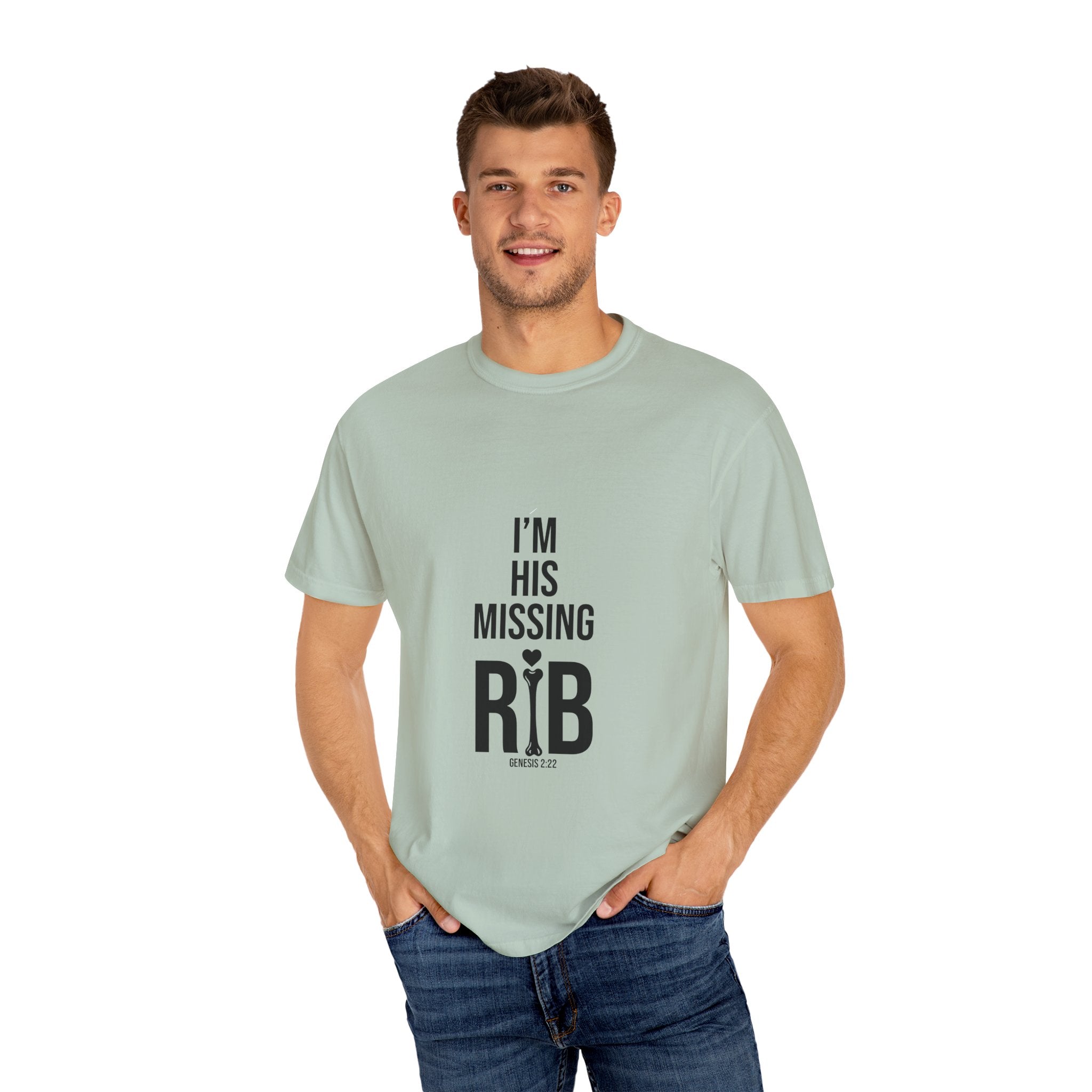 Unisex Motivational T-Shirt, 'I'm his missing rib'