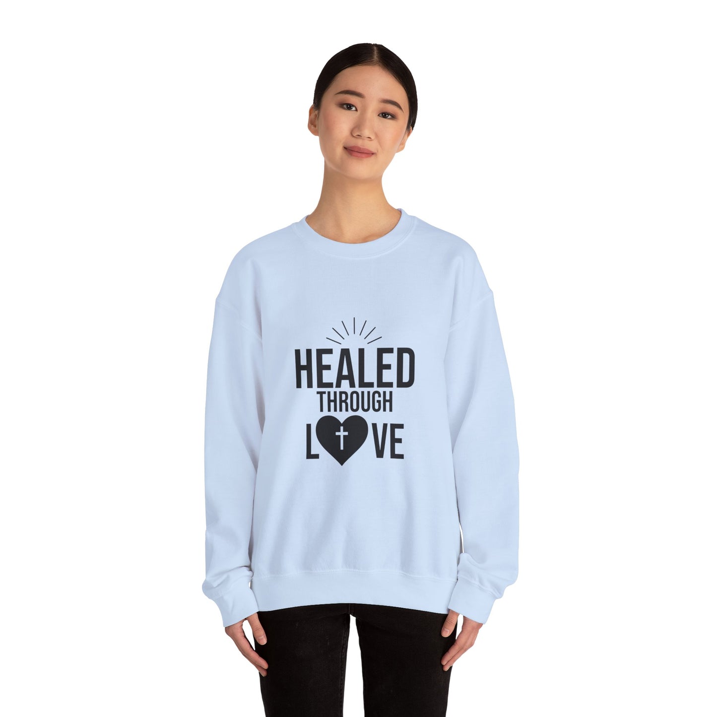 Unisex Crewneck Sweatshirt - 'Healed Through Love'