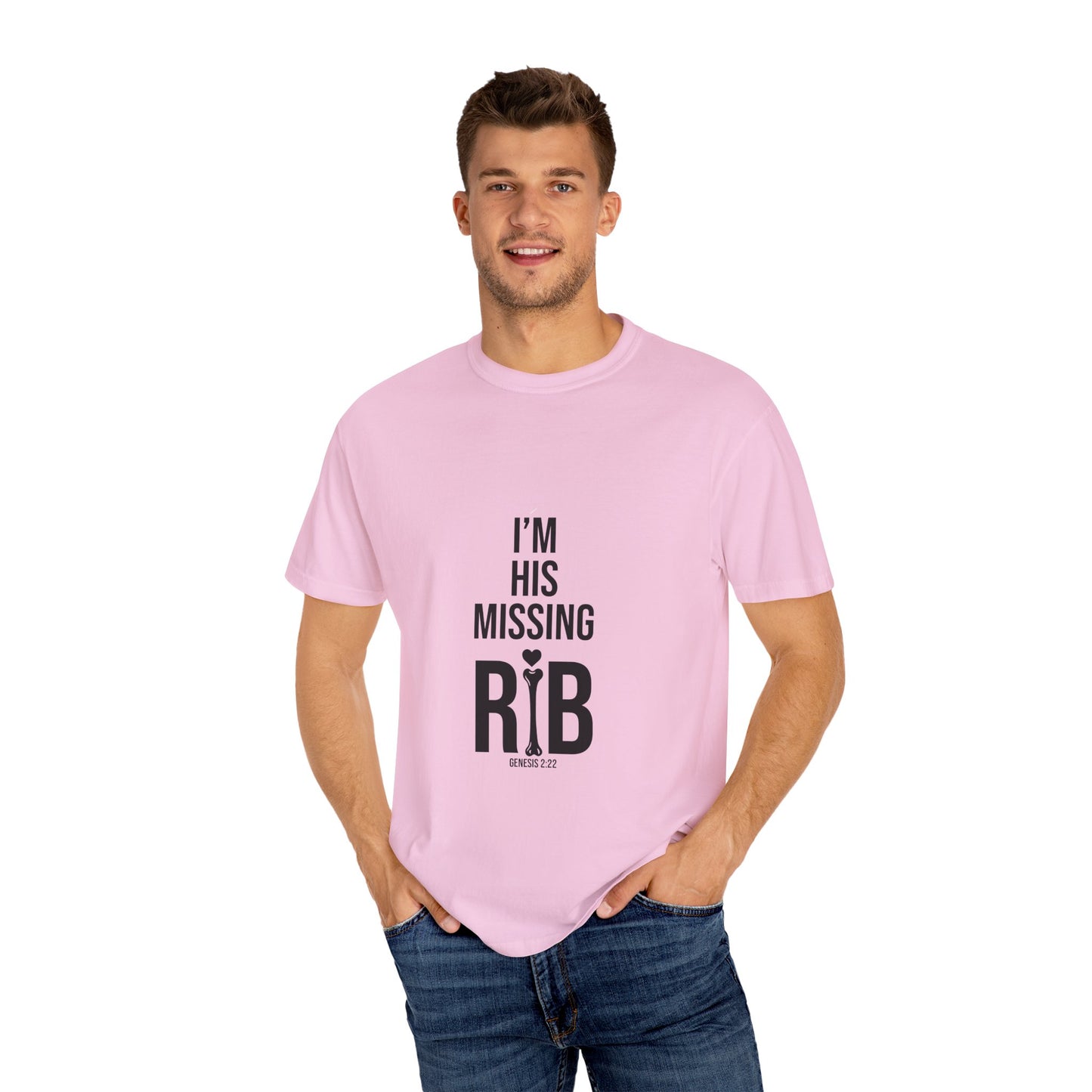 Unisex Motivational T-Shirt, 'I'm his missing rib'