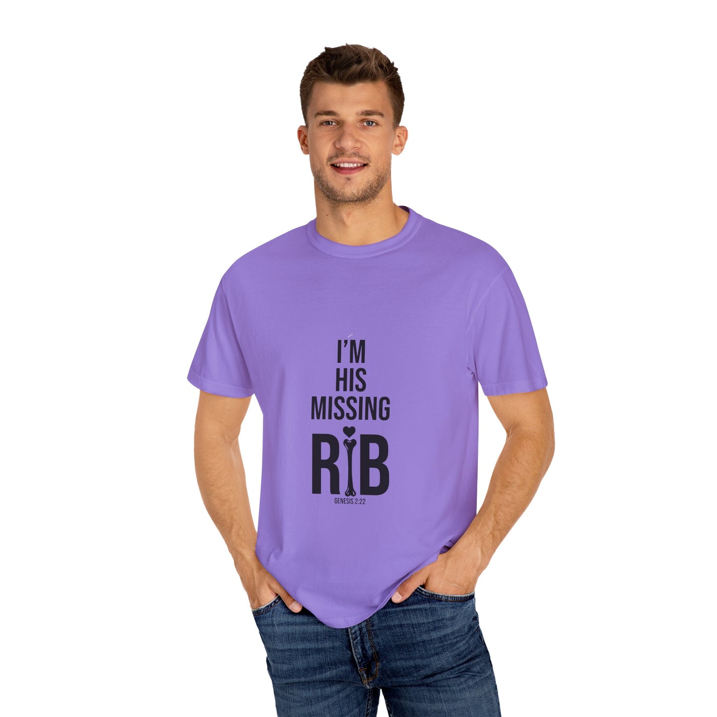 Unisex Motivational T-Shirt, 'I'm his missing rib'