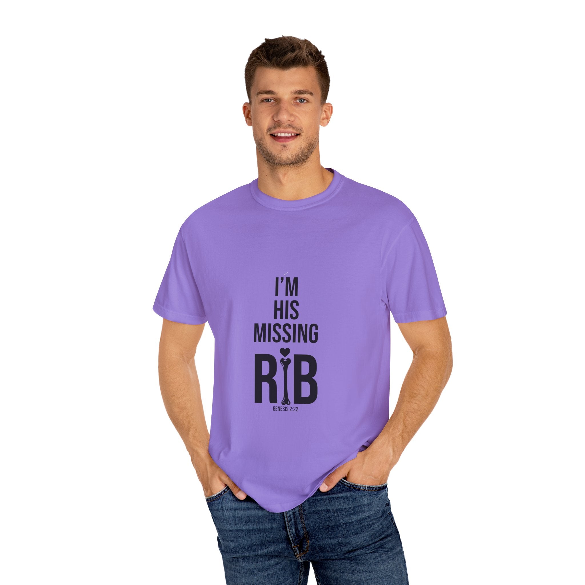 Unisex Motivational T-Shirt, 'I'm his missing rib'