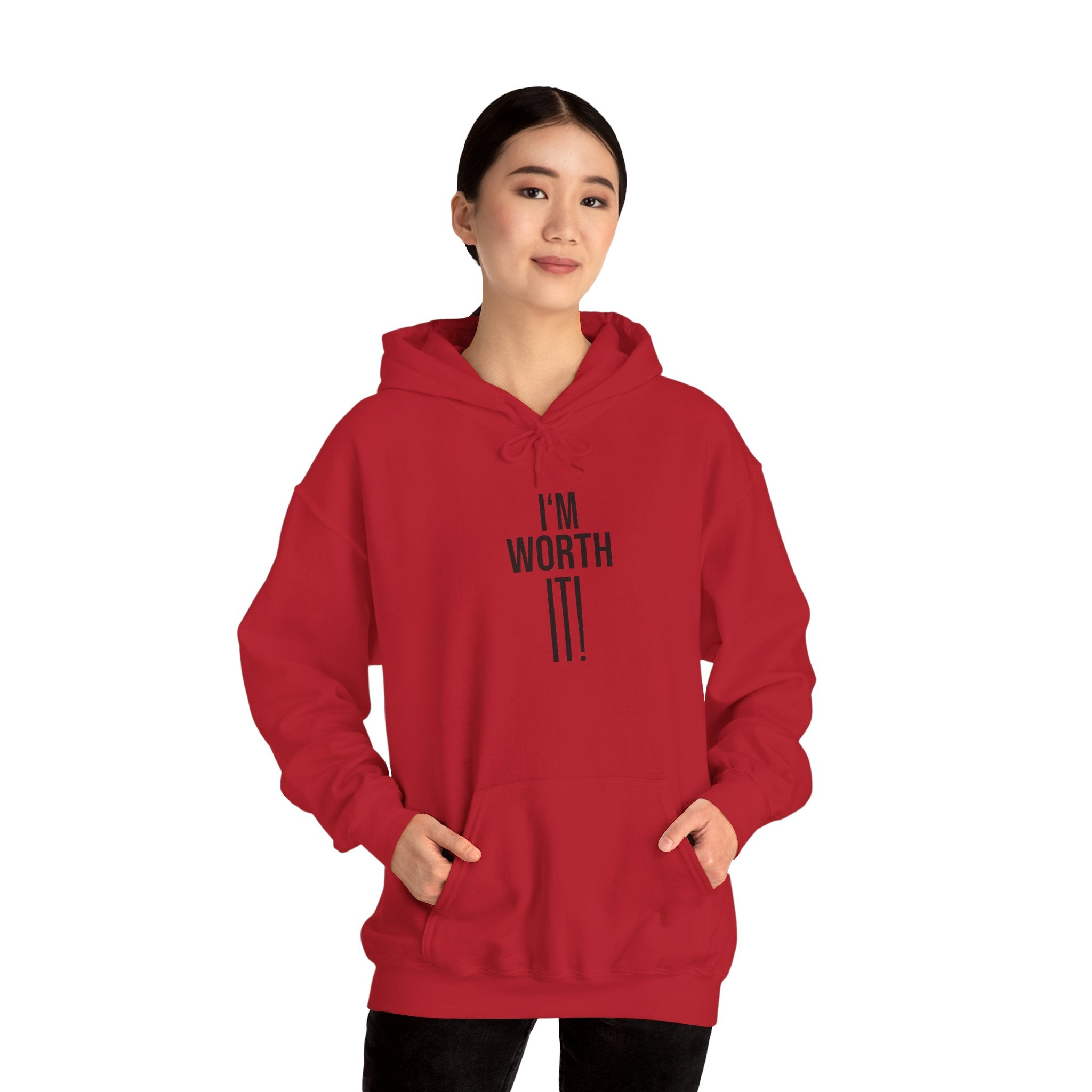 Heavy Blend Hooded Sweatshirt  'I am Worth It'